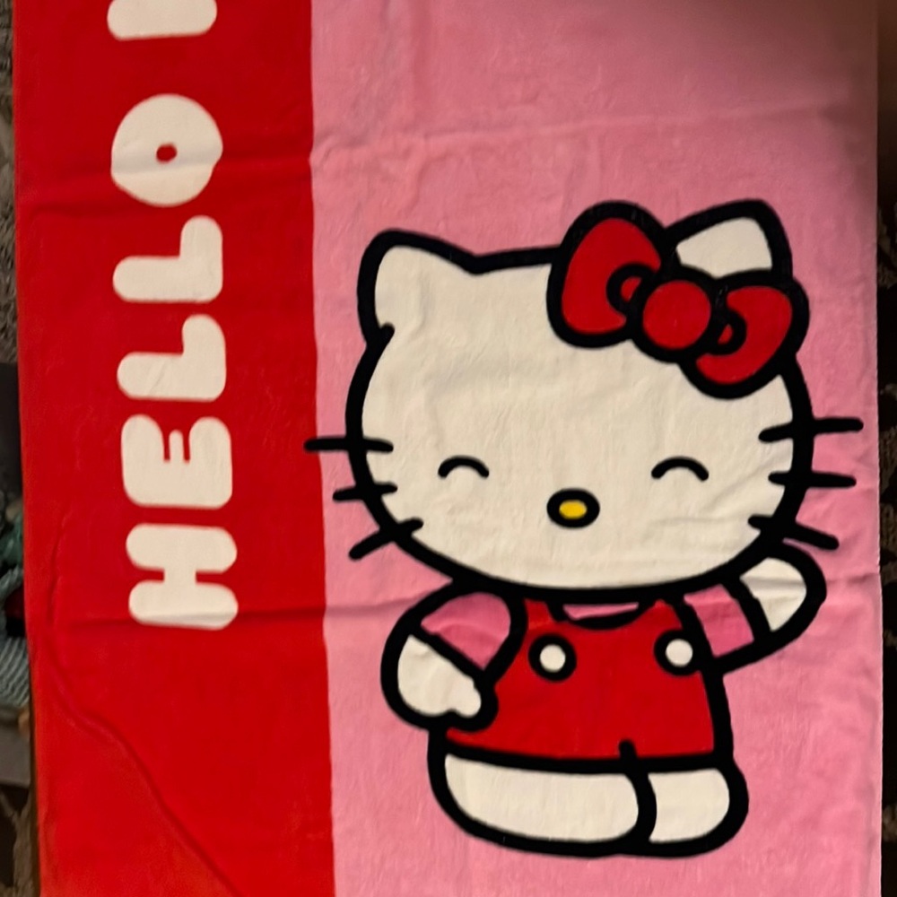 Hello Kitty Face  Beach Towel 29"x58"